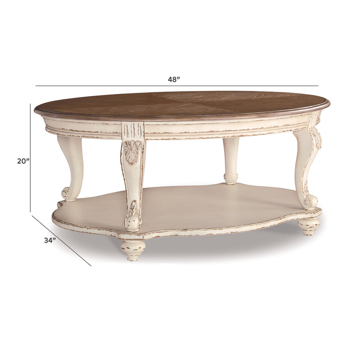 Realyn Oval Cocktail Table